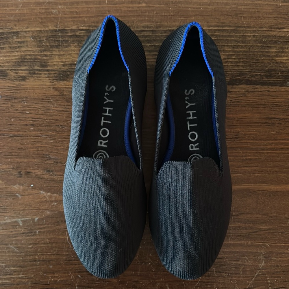 Black Rothy’s Loafers, Size 5.5, Worn Once